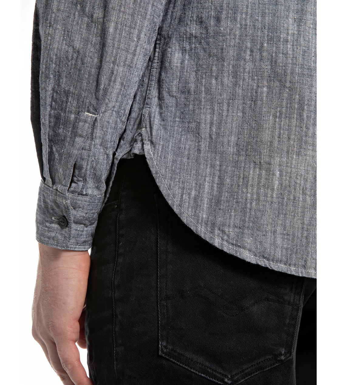 コットンシャンブレーシャツ 詳細画像 ライトグレー 5